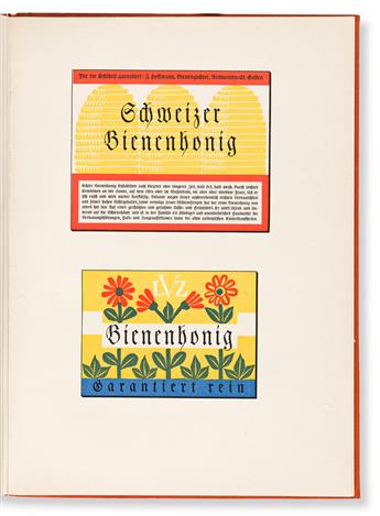 [SPECIMEN BOOK — FRETZ AG, ZÜRICH]. Proben von Schriften mit Anwendungen. Fretz, Zürich. (1928)